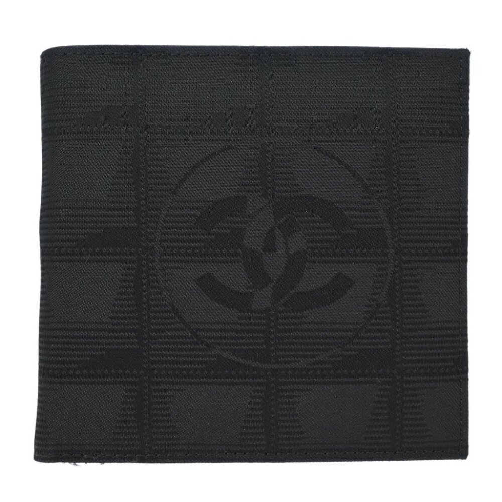 Chanel Black Nylon Travel Line Bifold Wallet